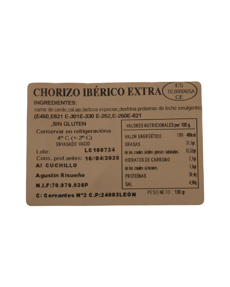 Salchichón extra León - 550g - Imagen 2